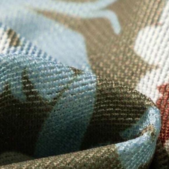 Boho Floral Print Crew Neck Long Sleeve Blouse - Picture 4 of 4